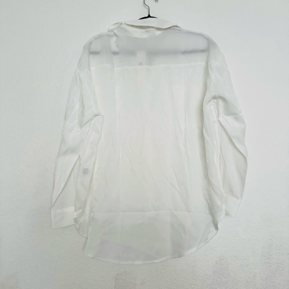 The Workshop White Women's Button Down Shirt Size Small - Picture 7 of 12